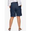 ellos Plus Size Convertible Cargo Shorts(Navy)