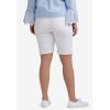 ellos Plus Size Denim Bermuda Shorts(Light Blue Sanded Distressed)