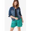 ellos Plus Size Flowy Shorts(Navy)