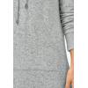 ellos Plus Size Funnel-Neck Lounge Sweatshirt Tunic(Marled Navy)