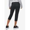 ellos Plus Size Knit Capri Leggings(Heather Charcoal)
