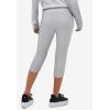 ellos Plus Size Knit Capri Leggings(Heather Grey)