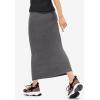ellos Plus Size Knit Maxi Skirt(Medium Heather Grey)
