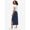ellos Plus Size Knit Maxi Skirt(Navy)