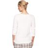 ellos Plus Size Long Sleeve Henley Sleep Tee(White)