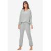 ellos Plus Size Marled Knit Jogger Pants(Marled Grey)