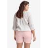 ellos Plus Size Stretch 5-Pocket Shorts(Pale Blush)