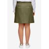 ellos Plus Size Stretch Chino Skort(Dark Basil)