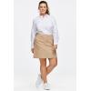 ellos Plus Size Stretch Chino Skort(New Khaki)