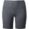 ellos Plus Size Stretch Knit Bike Shorts(Heather Charcoal)