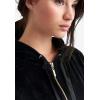 ellos Plus Size Velour Hooded Sweatshirt(Fig)