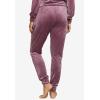 ellos Plus Size Velour Jogger Pants(Pale Indigo)