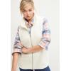 ellos Women’s Plus Size Sherpa Vest Oversized(Ivory)