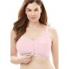 Comfort Choice Women’s Plus Size Stay-Cool Wireless Posture Bra(Shell Pink)