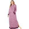 Dreams & Co. Plus Size Marled Hoodie Sleep Lounger