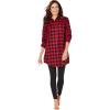 Dreams & Co. Plus Size Plaid PJ Set(Red Buffalo Check)
