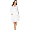 Only Necessities Plus Size Pointelle Robe