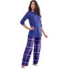 Only Necessities Plus Size Thermal PJ Set(Multi Plaid)