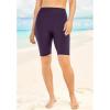 Swim 365 Women’s Plus Size High-Waist Swim Bike Short(Blackberry)