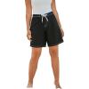 Swimsuits For All Women’s Long Board Short (Plus(Black)