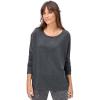 ellos Plus Size Boxy Sleep Tee(Heather Charcoal)