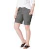 ellos Plus Size Convertible Cargo Shorts(Slate)