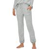 ellos Plus Size Marled Knit Jogger Pants(Marled Grey)
