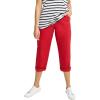 ellos Plus Size Seamed Capris(Chili Red)