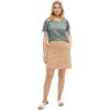 ellos Plus Size Stretch Chino Skort(Grey Spruce)