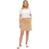 ellos Plus Size Stretch Chino Skort(New Khaki)