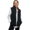 ellos Women’s Plus Size Sherpa Vest Oversized(Black)