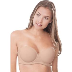 Comfort Choice Women’s Plus Size Convertible Strapless Underwire Bra(Nude)