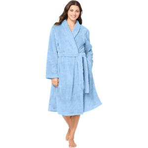 Dreams & Co. Plus Size Ultra Plush Wrap Robe
