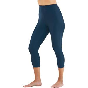 Swimsuits For All Swim 365 Women’s Plus Size Swim Capri(Navy)