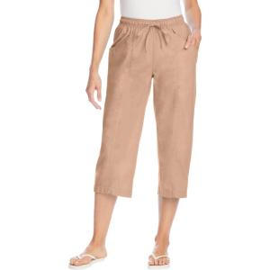 Woman Within Plus Size Boardwalk Capri(New Khaki)