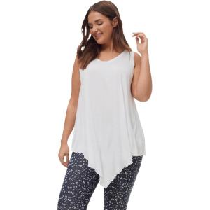 ellos Plus Size Knit Capri Leggings(Navy White Print)