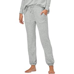 ellos Plus Size Marled Knit Jogger Pants(Marled Grey)