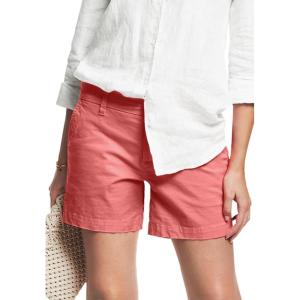 ellos Plus Size Stretch Chino Shorts(Strawberry Rose)
