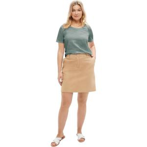 ellos Plus Size Stretch Chino Skort(Grey Spruce)