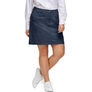 ellos Plus Size Stretch Chino Skort(Slate)