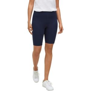ellos Plus Size Stretch Knit Bike Shorts(Navy)