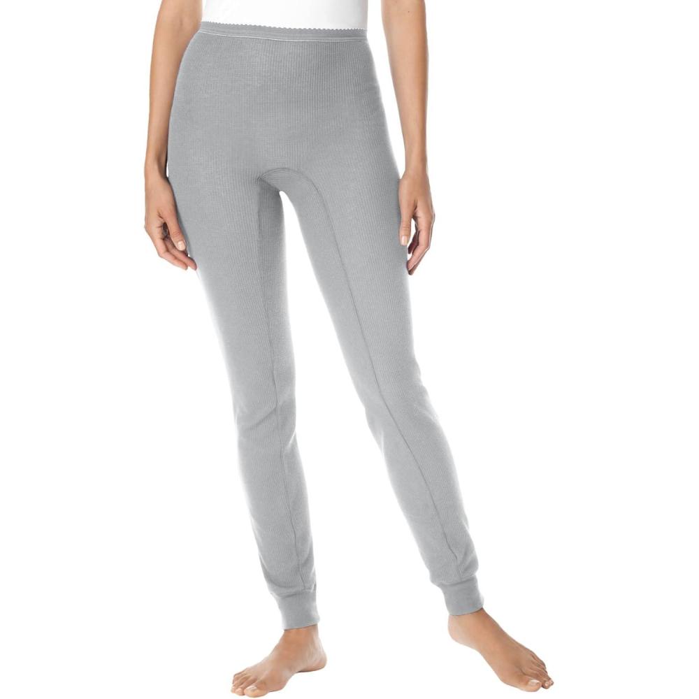 imageComfort Choice Plus Size Thermal PantHeather Grey