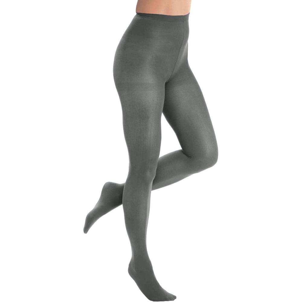 imageComfort Choice Womens Plus Size 2Pack Opaque TightsSlate