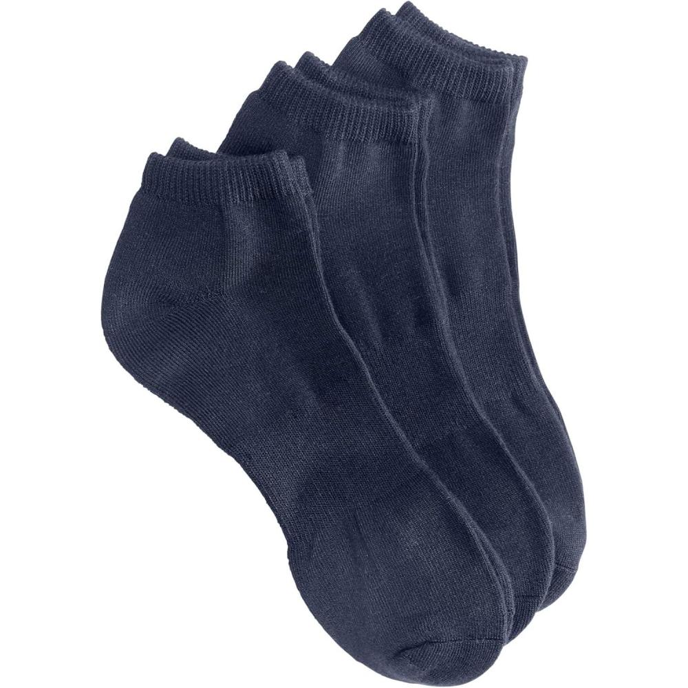 imageComfort Choice Womens Plus Size Ankle Socks 3PackNavy Pack