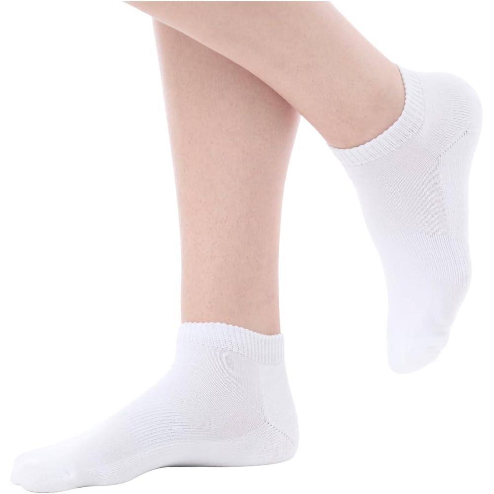 imageComfort Choice Womens Plus Size Ankle Socks 3PackWhite Pack