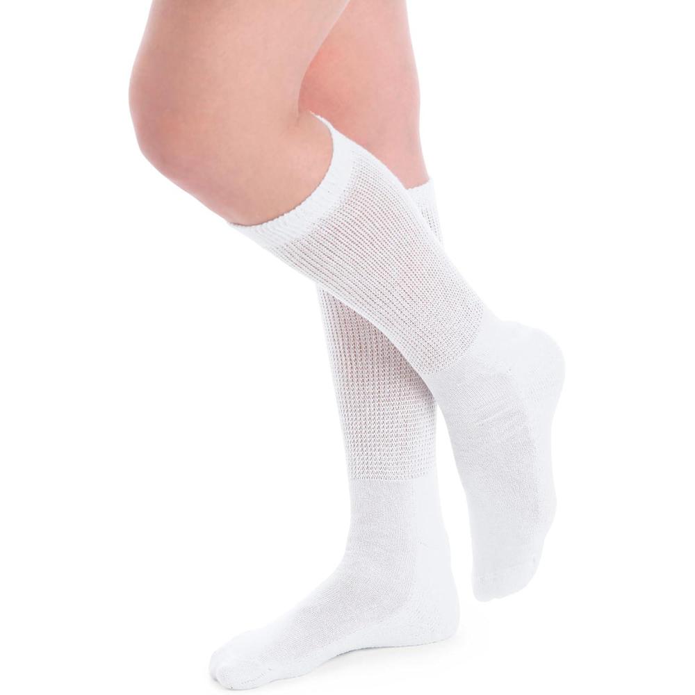 imageComfort Choice Womens Plus Size Cushion Crew Socks 3PackWhite Pack
