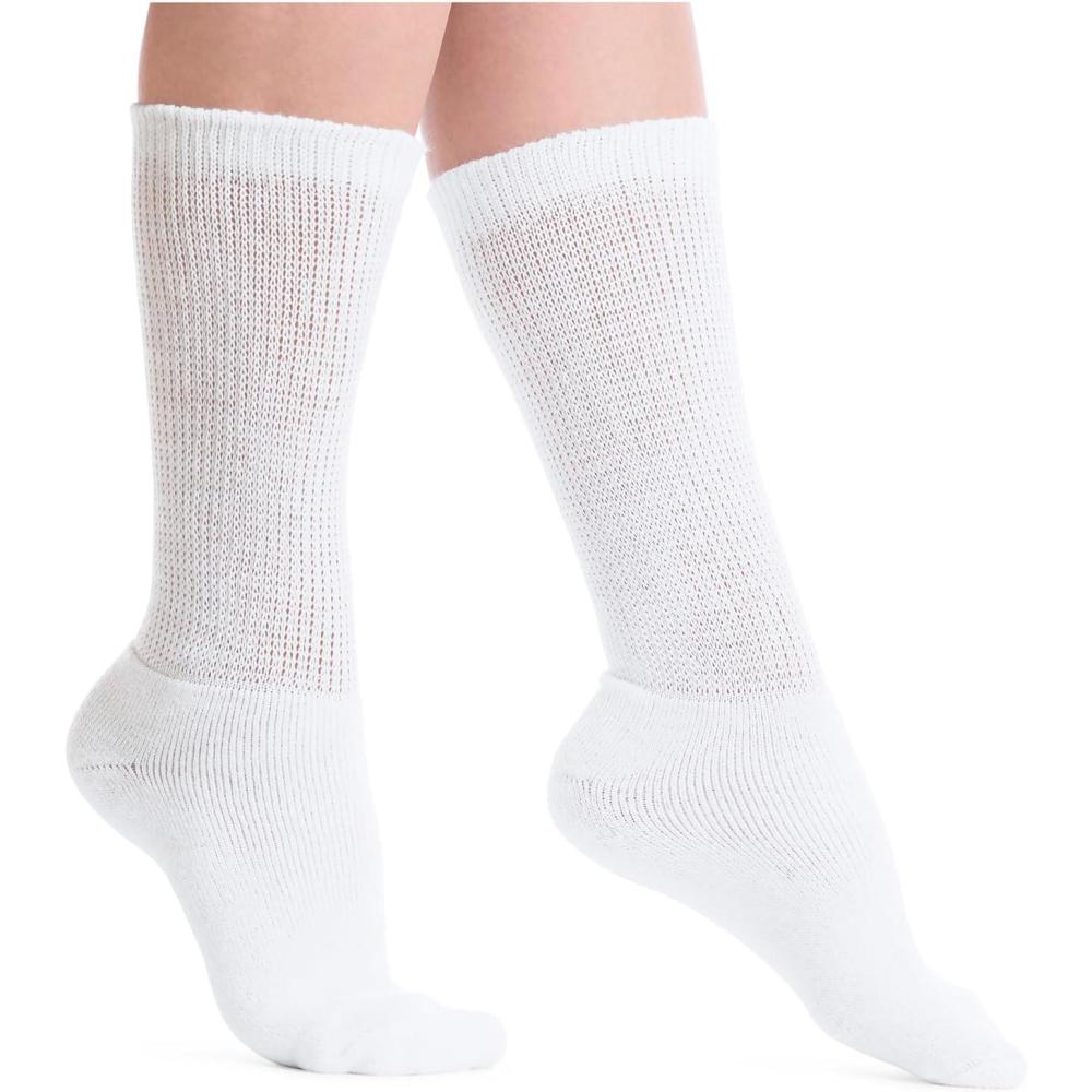 imageComfort Choice Womens Plus Size Diabetic Ultra Plush Crew Socks 3Pack
