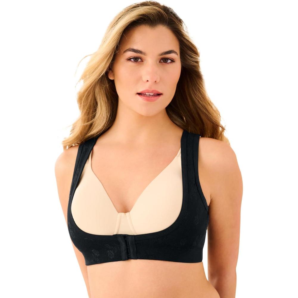 imageComfort Choice Womens Plus Size Front Close Posture BraceBlack