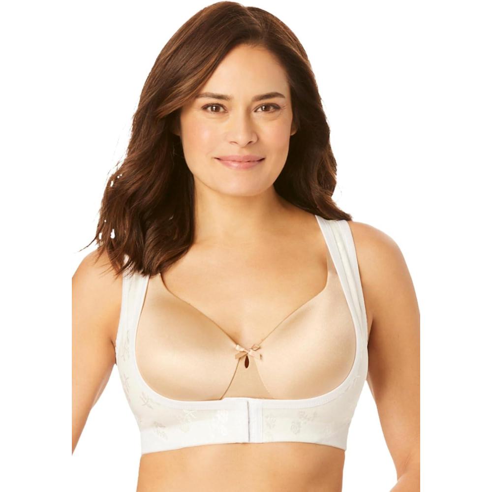 imageComfort Choice Womens Plus Size Front Close Posture BraceWhite
