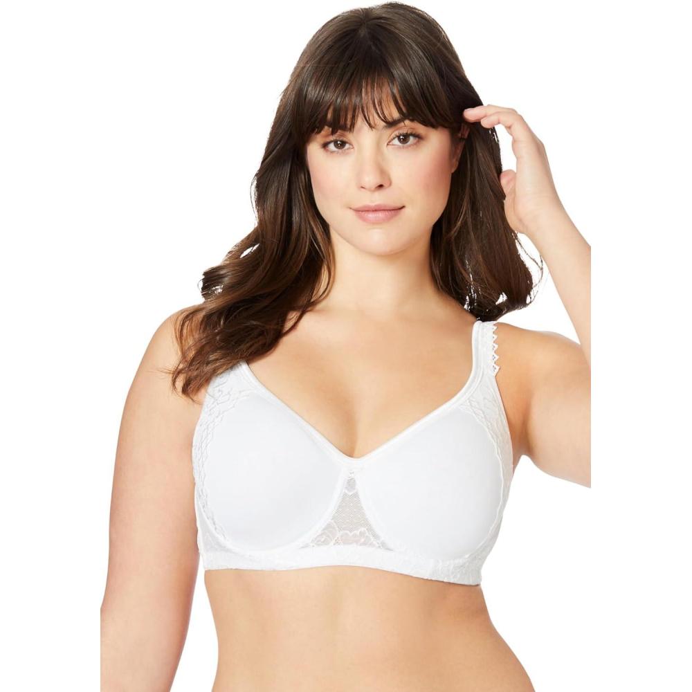 imageComfort Choice Womens Plus Size Secret Shaping BraWhite